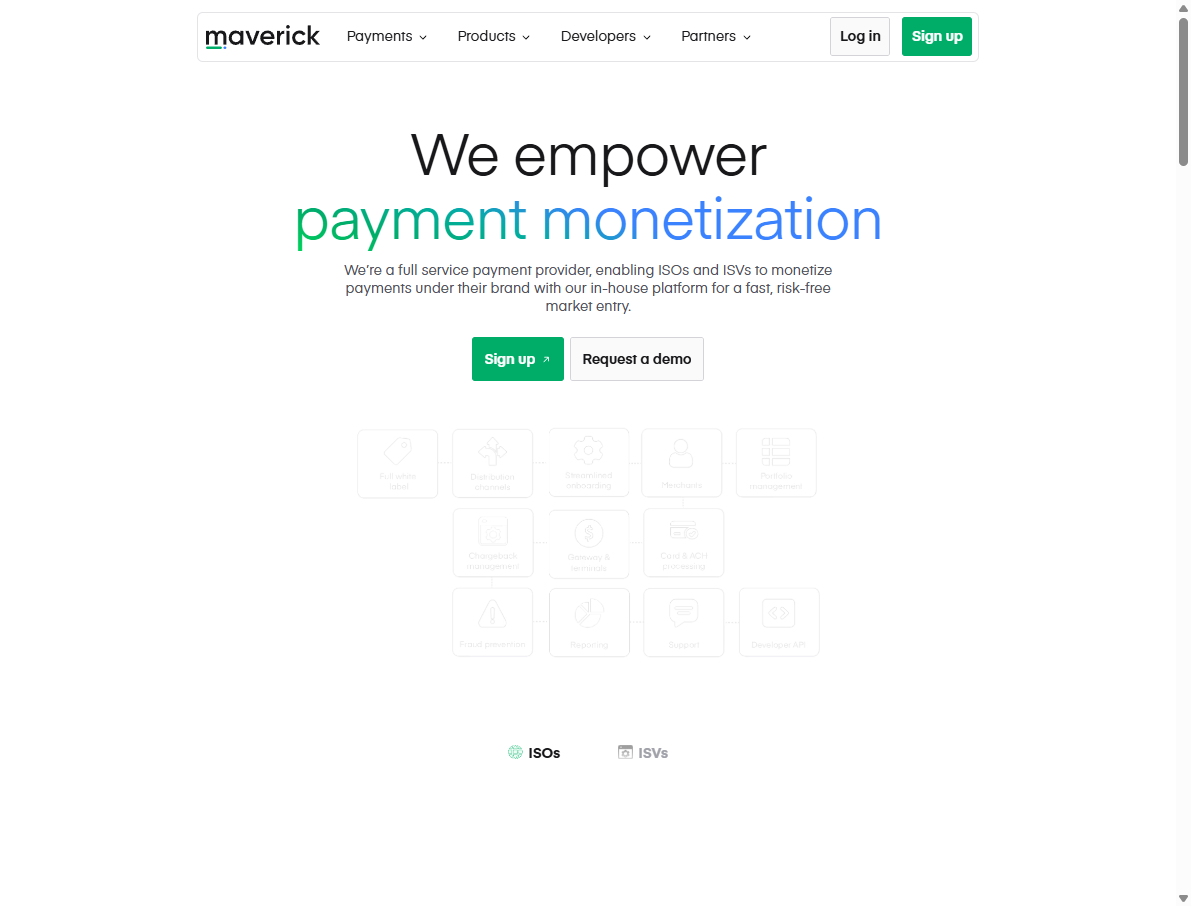 maverickpayments.com homepage