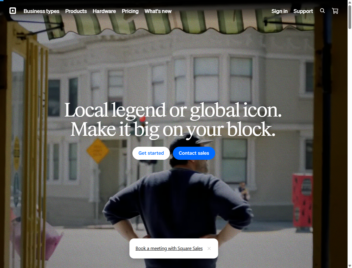 squareup.com homepage